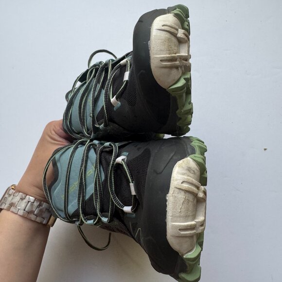 LA SPORTIVA Bushido II GTX Womens Size 8.5 Carbon/Mist Mountain Running Ergonomi - Picture 9 of 11